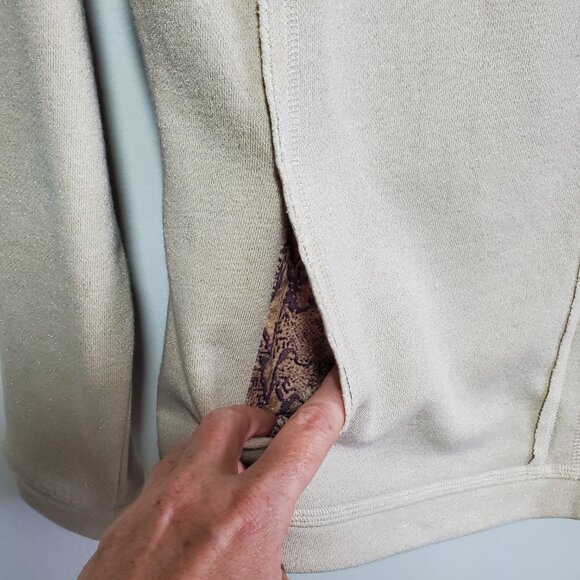 ESCADA SPORT Asymmetric Zip Jacket Blazer Cotton Metallic Women's 34 EU, XS US - Picture 6 of 16